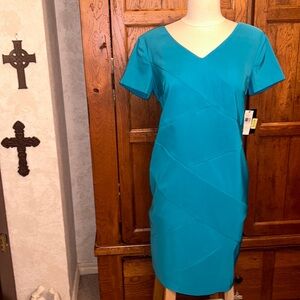 🆕⭐️I.N. STUDIO Turquoise DRESS👗Short Sleeved Size 6🦋BRAND NEW with TAGS⭐️